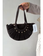 Kabelka z přírodního semiše čokoládová Marivane