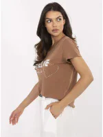 Tričko CLM TS 1726.87 světle hnědé