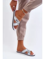 Dámské pantofle s pěnovou podrážkou Big Star Bílá Dámské pantofle s pěnovou podrážkou Big Star Bílá