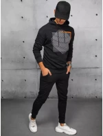 FashionStreet černá pánská tepláková souprava AX0689