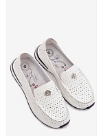 Dámské prodyšné mokasíny z přírodní kůže Kemela