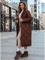 Dámská prošívaná hnědá bunda WARMISSA FashionStreet TY4917z