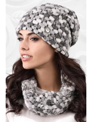 Dámská čepice model 163245 šedá - Kamea