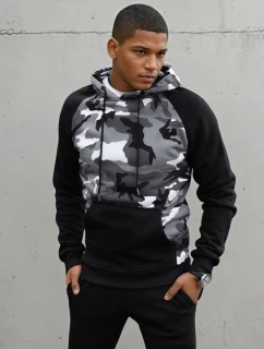 Pánská světle šedá mikina FashionStreet BX5487