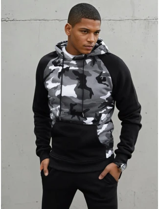 Pánská světle šedá mikina FashionStreet BX5487