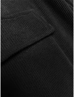 Černý casual komplet s kalhotami typu cargo (AMG-338A)