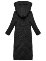 Černá dámská zimní bunda v délce ke kolenům J Style (5M3232-392)