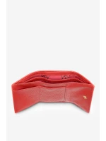 Dámská Malá Peněženka Z Pravé Kůže Zvířecí Vzor Nobo NPUR-LR0111-C005 Červená