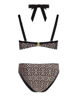 Dámské dvoudílné plavky Luxe 7 S939LX7 béžové se vzorem - Self Dámské dvoudílné plavky Luxe 7 S939LX7 béžové se vzorem - Self