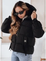 Dámská prošívaná zimní bunda s kapucí černá FashionStreet TY5064