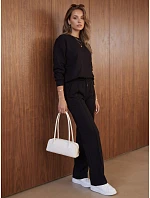Dámská černá tepláková souprava FashionStreet AY1226 Dámská černá tepláková souprava FashionStreet AY1226