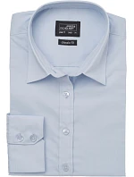 Daiber JN 677 Popelínová halenka s dlouhým rukávem 02.0677 light blue