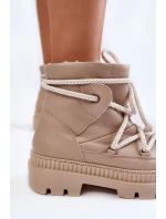 Dámské módní sněhule Béžove Kallen