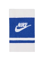Nike Everyday Elevated Crew 3 páry bílých a modrých ponožek IM7949 904 Nike Everyday Elevated Crew 3 páry bílých a modrých ponožek IM7949 904