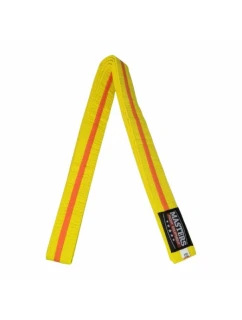 Žlutý kimono pásek s oranžovým lemováním 06224-280040704 - Masters