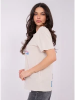 Tričko D12022AH02645Y světle béžové