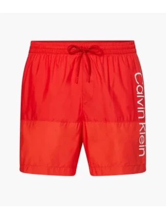 Pánské koupací kraťasy - KM00729 XNL - červená - Calvin Klein Pánské koupací kraťasy - KM00729 XNL - červená - Calvin Klein