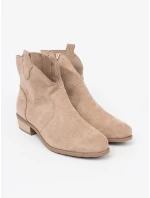 Krásné hnědé  kotníčkové boty dámské Obcas