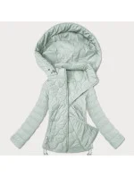 Krátká dámská prošívaná bunda v mátové barvě J Style (16M9239-156)