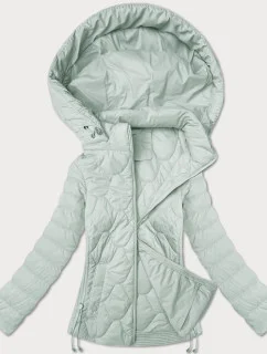 Krátká dámská prošívaná bunda v mátové barvě J Style (16M9239-156)