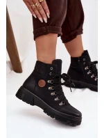 Zateplené dámské trepky na platformě černé Zaraine