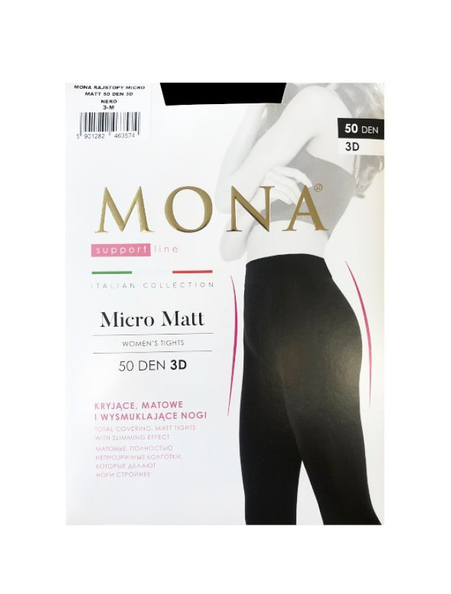 Dámské punčochové kalhoty Mona Micro Matt 50 den 3D 2-4