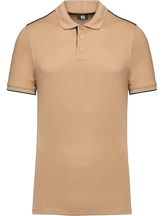 WK WK 270 Pánské pracovní piqué polo "Day-to-Day" 20.W270 camel/black WK WK 270 Pánské pracovní piqué polo "Day-to-Day" 20.W270 camel/black