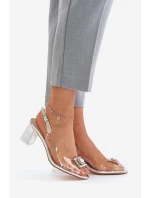 Sandály na podpatku model 215722 Step in style Sandály na podpatku model 215722 Step in style