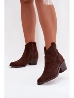 Boty na podpatku model 224427 Step in style Boty na podpatku model 224427 Step in style