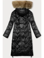 Černá dlouhá dámská prošívaná bunda Glakate (LU-2203) Černá dlouhá dámská prošívaná bunda Glakate (LU-2203)