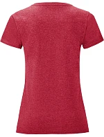 Fruit of the Loom Lady-Fit Iconic 150 T Dámské tričko 16.1432 heather red