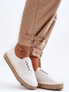 Šněrovací Espadryly Big Star LL274833 Bílé