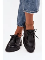 Dámské polobotky z eko kůže černé Adrelle