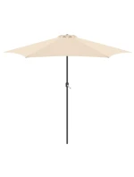 ZAHRADNÍ SLUNEČNÍK 300 CM SKLÁDACÍ BÉŽOVÝ