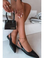 Baleríny se zlatým sponem Černé Iverelle