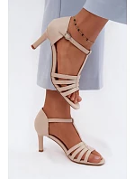 Sandály na podpatku model 228108 Step in style Sandály na podpatku model 228108 Step in style