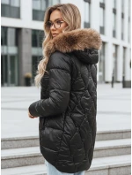 Dámská zimní bunda s kožešinou černá FashionStreet TY5501