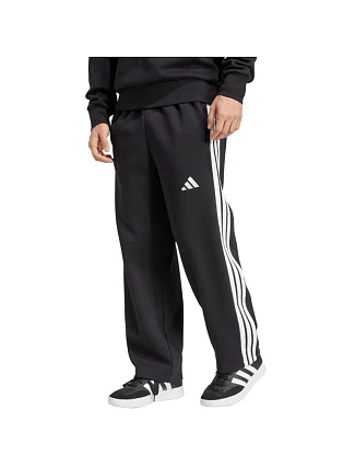 Pánské kalhoty adidas Essentials Three Stripes Fleece Wide Leg černé JM1770 Pánské kalhoty adidas Essentials Three Stripes Fleece Wide Leg černé JM1770