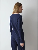 Versatile Rib Cardigan LSL - Blue - TRIUMPH Blue - TRIUMPH Versatile Rib Cardigan LSL - Blue - TRIUMPH Blue - TRIUMPH
