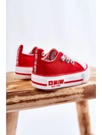 Dětské látkové tenisky BIG STAR KK374051 červená