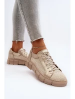 Dámská kožená obuv Maciejka 05850-22 Světle béžová