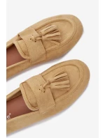 Dámské mokasíny ploché s třásněmi Žluté Marilisse