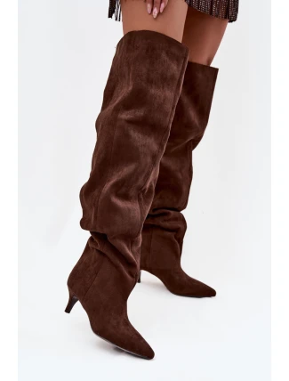 Kozačky na podpatku model 219135 Step in style Kozačky na podpatku model 219135 Step in style