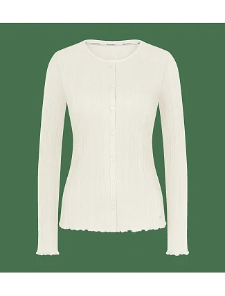 Versatile Rib Cardigan LSL - Silk White - TRIUMPH Silk White - TRIUMPH Versatile Rib Cardigan LSL - Silk White - TRIUMPH Silk White - TRIUMPH