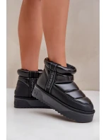 Nízké Sněhule Na Silné Podešvi D.Franklin Černé DFSH371011