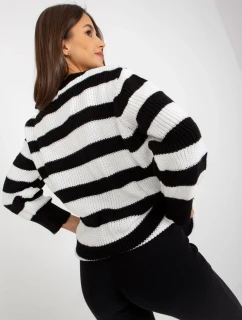 Dámský svetr LC SW 8030 bílý a černý