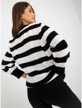 Dámský svetr LC SW 8030 bílý a černý Dámský svetr LC SW 8030 bílý a černý