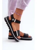Dámské sandály na platformě Big Star Černá Dámské sandály na platformě Big Star Černá