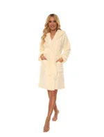 Krátký dámský župan s kapucí 806 LUNA II Krátký dámský župan s kapucí 806 LUNA II