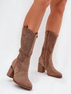 Ažurové kozačky model 218495 Step in style